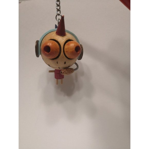 Eclectic Wooden Hanging Figure With Chain. - Picture 7 of 10